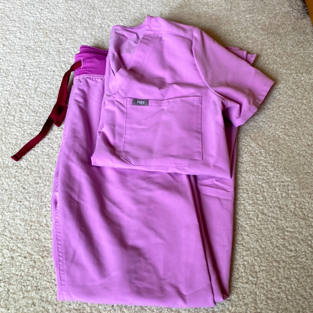 Figs Dusk scrub SET size XS WORN ONCE